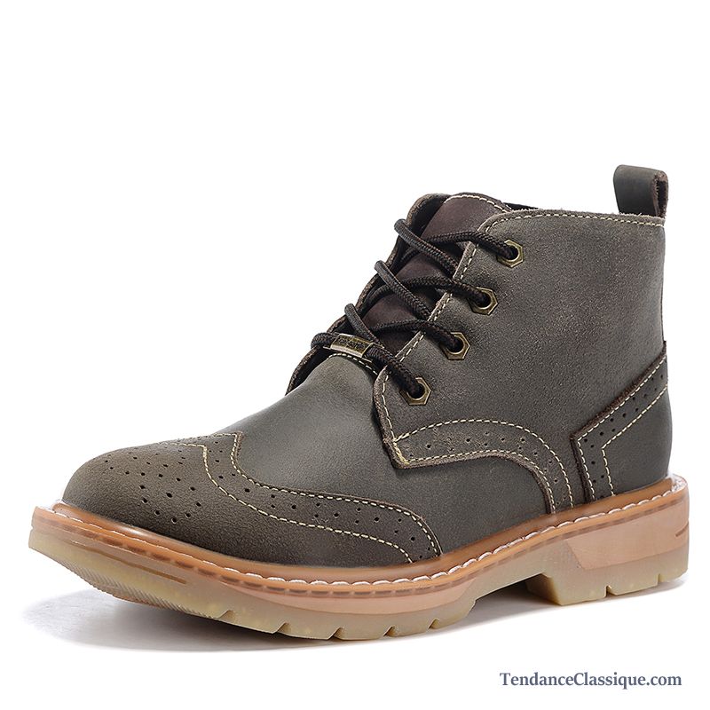 Bottes Pas Cher Homme Bronzage, Chaussures Homme Bottines