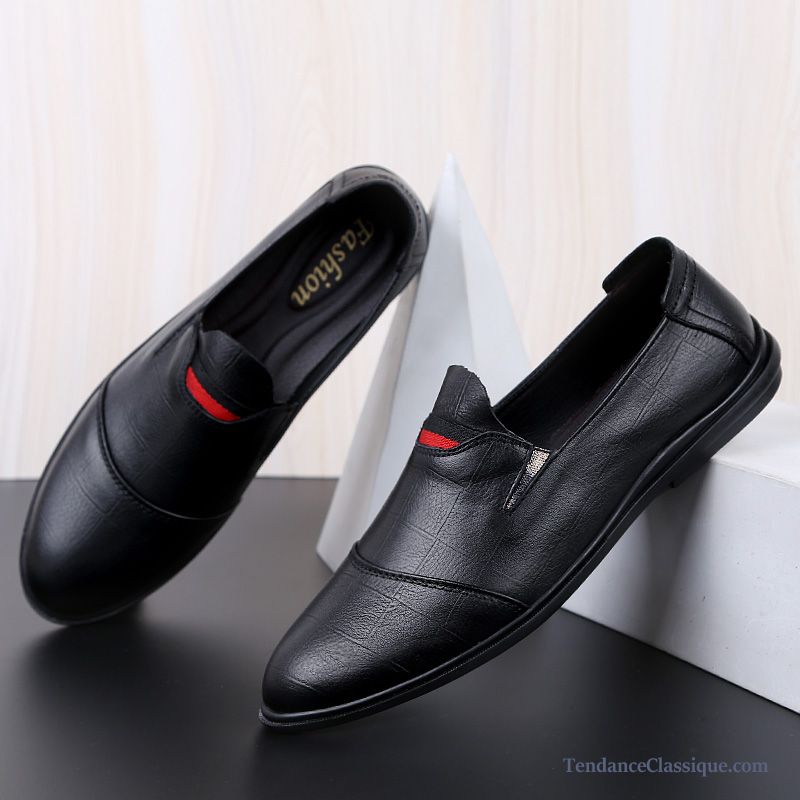 Chaussures Hommes Italiennes Cuir Lavande, Bottines Cuir Noir