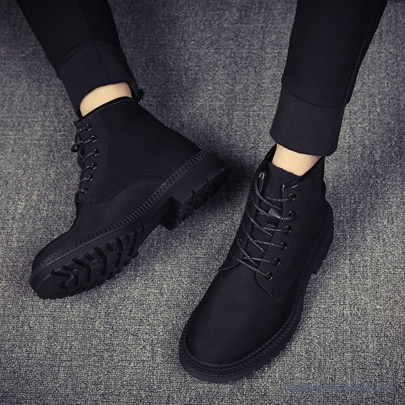 bottes avec lacets homme