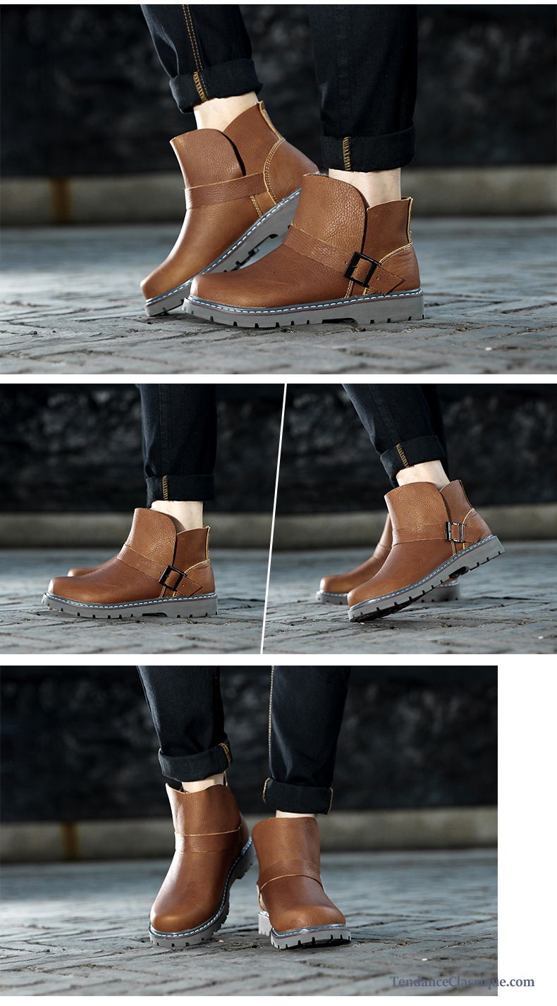 bottes cuir homme tendance