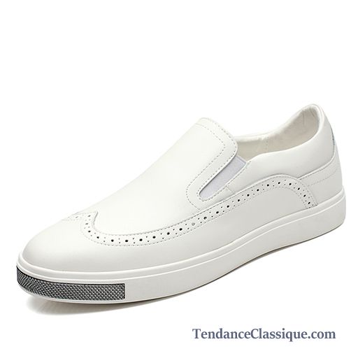 Chaussure Hiver Homme, Mocassin Homme Blanc Pas Cher