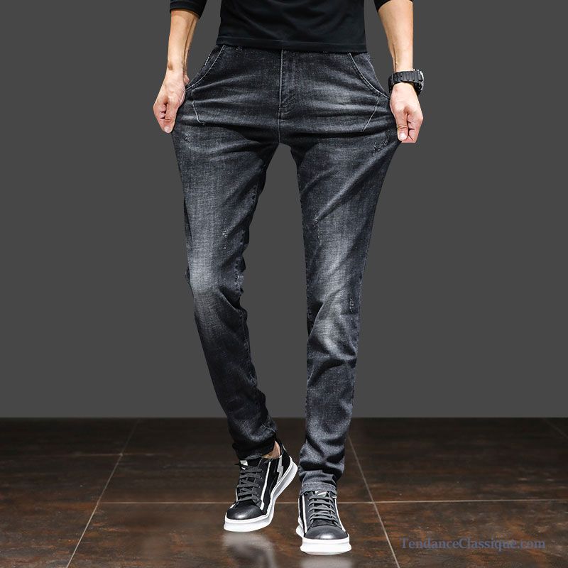 Jeans Homme Coupe Droite Darkviolet, Jean Taille Haute Pas Cher En Ligne