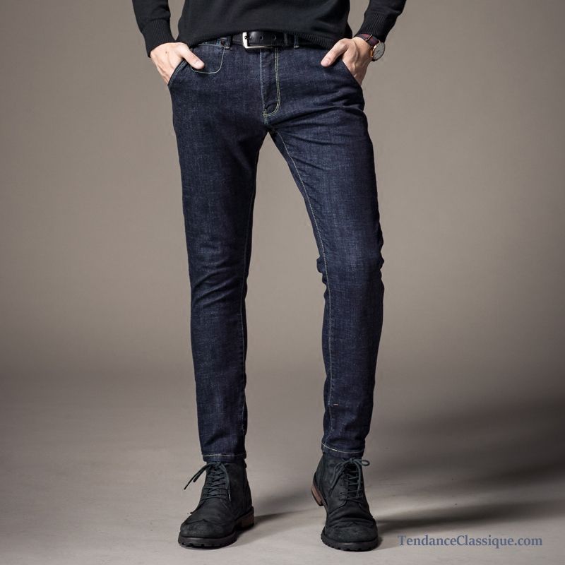 Jeans Homme Pas Cher Fashion, Jean Slim Bleu Homme