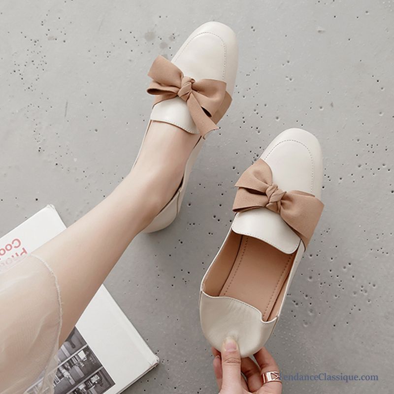 Mocassin Cuir Femme Pas Cher, Chaussure Style Mocassin