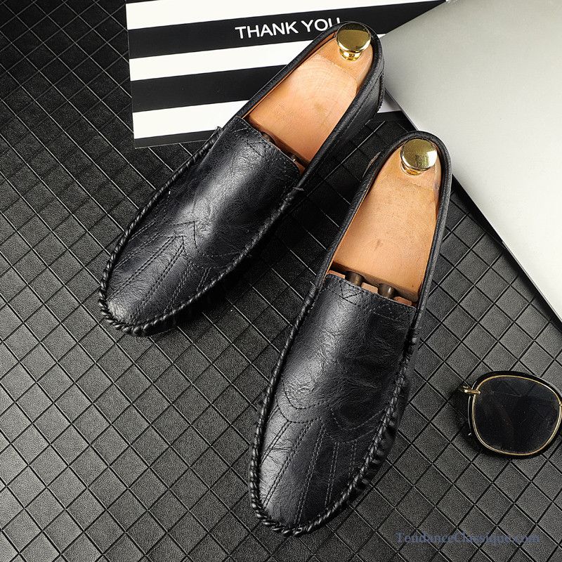 Mocassin Homme Marron Cuir Rosybrown, Vente Chaussure Homme