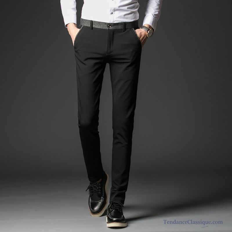 Pantalon Mode Blanc Homme Pierre, Pantalon Noir Homme
