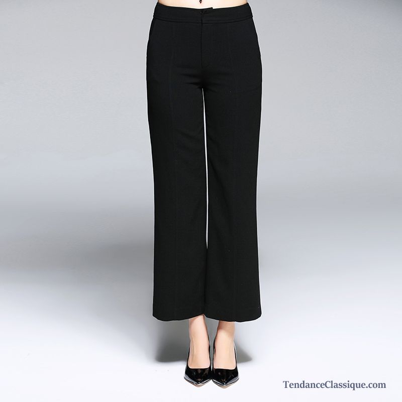 Pantalon Slim Femme Noir Violet, Combinaison Pantalon Chic Femme