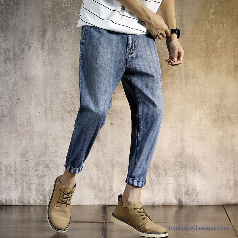 Pantalon Slim Rouge Homme, Jeans Noir Homme Effet Huilé En Ligne