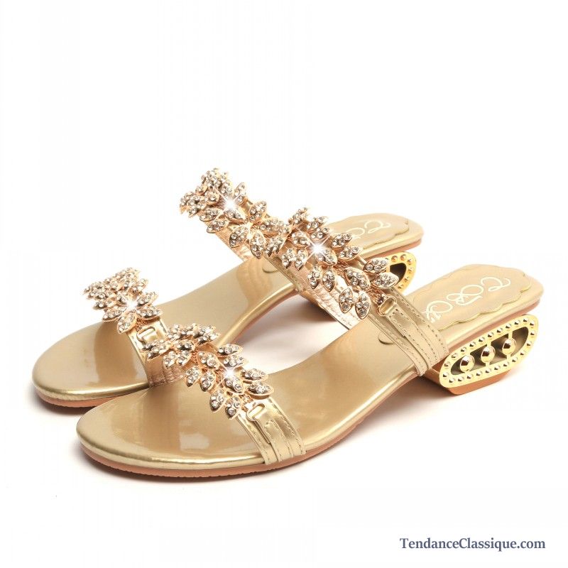 Sandales Blanc Femme Cyan, Vente Sandales Chaussure