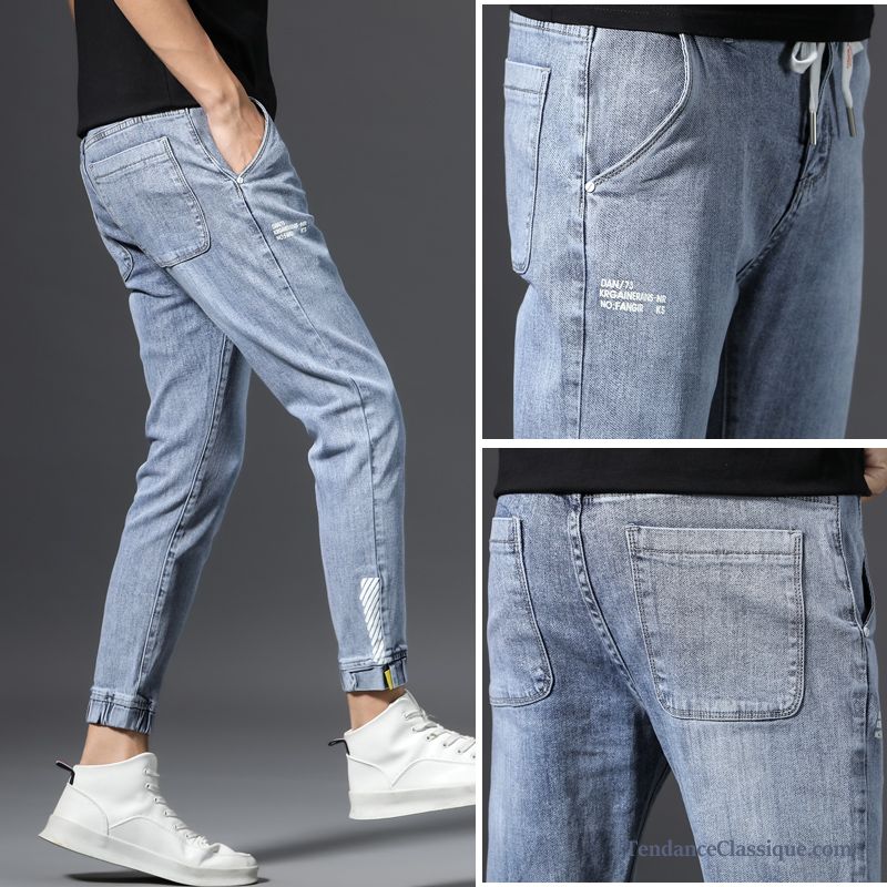 Acheter Jean Pas Cher Pensée, Slim Blanc Homme Jeans