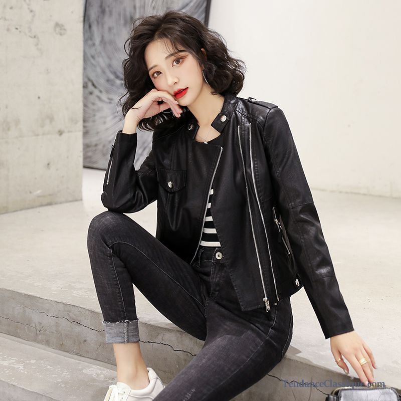 Acheter Un Veste En Cuir Femme, Veste En Cuir Blazer Longue Femme