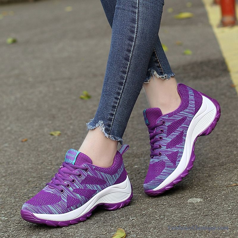 Basket Running En Salle Lilas, Nouvelle Chaussure Femme Pour Running Pas Cher