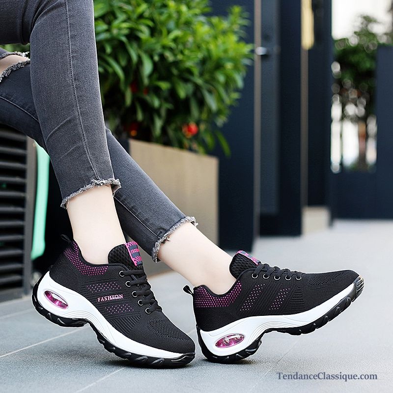 Basket Running En Salle Lilas, Nouvelle Chaussure Femme Pour Running Pas Cher