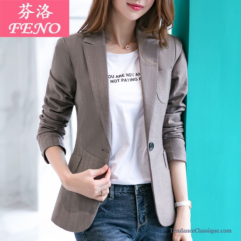 Blazer A Rayure Femme Azur, Blouse Femme Imprimée Pas Cher