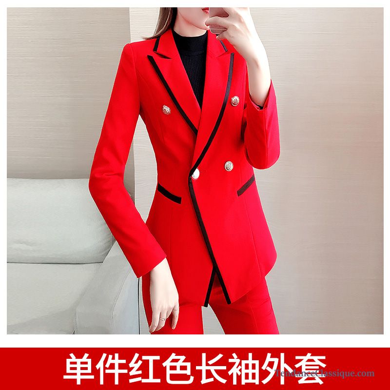 Blazer Femme Sans Col Seashell, Blazer Rouge Et Noir A Carreaux Femme