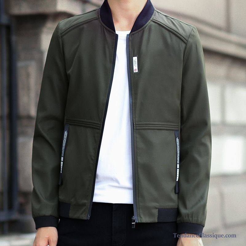 Blouson Homme Gris Lawngreen, Veste Manche Cuir Homme Pas Cher