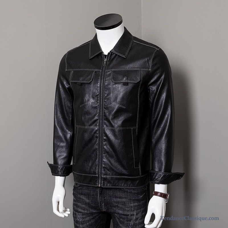 Blouson Homme Mi Saison, Veste En Cuir Pas Cher Homme