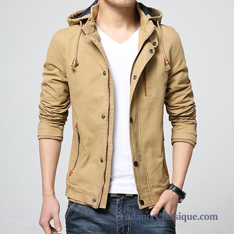 Blouson Pas Cher Homme, Veste En Toile Pour Homme