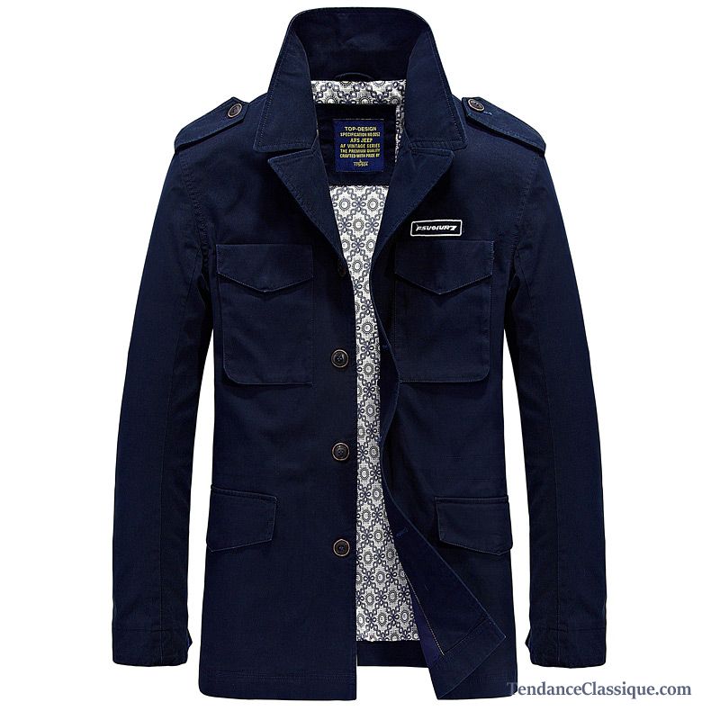 Blouson Veste Homme Printemps Écarlate, Veste Originale Homme En Vente