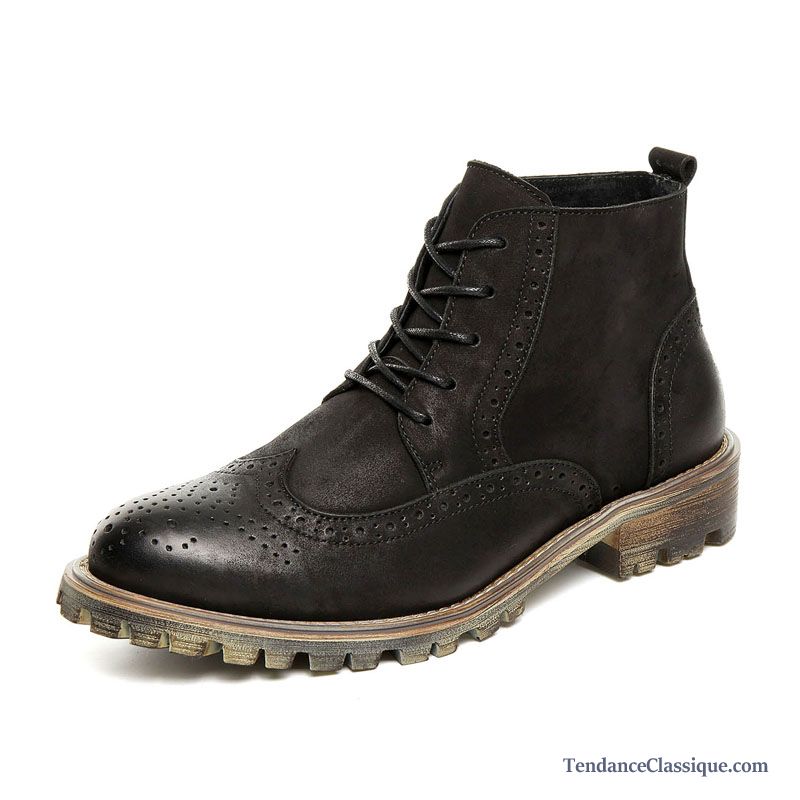 Botte Hiver Pour Homme, Boots En Cuir Homme