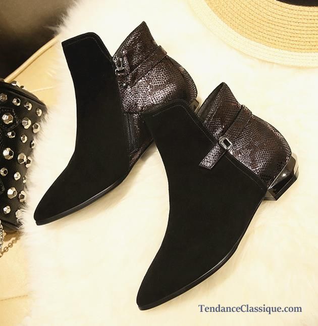 Bottes Cavalières Femme Cuir, Boots Femme Cuir Noir