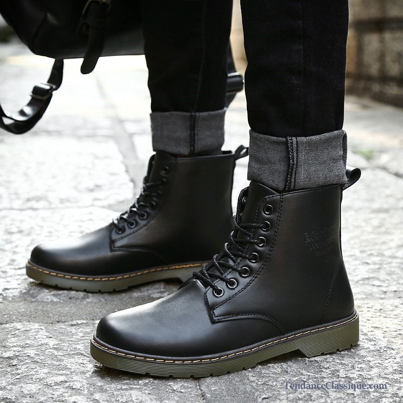 Bottes En Cuir Homme, Bottines À Lacets Homme