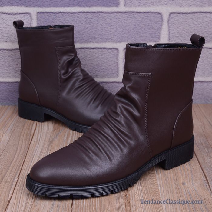 Bottes Homme Cuir Montante, Botte Haute Pour Homme