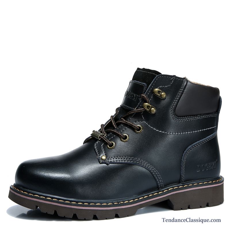 Bottes Homme Noir Pas Cher Marron, Boots Homme Cuir Pas Cher