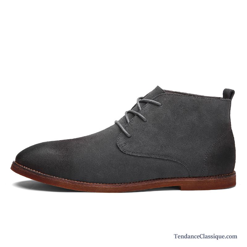 Bottes Montante Noir Homme, Bottine Pas Cher Homme