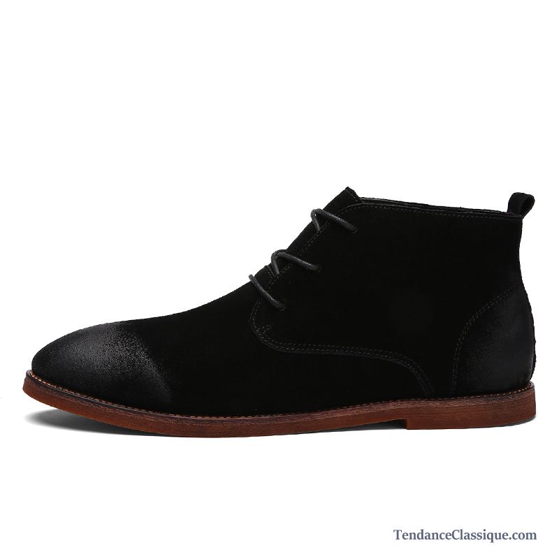 Bottes Montante Noir Homme, Bottine Pas Cher Homme