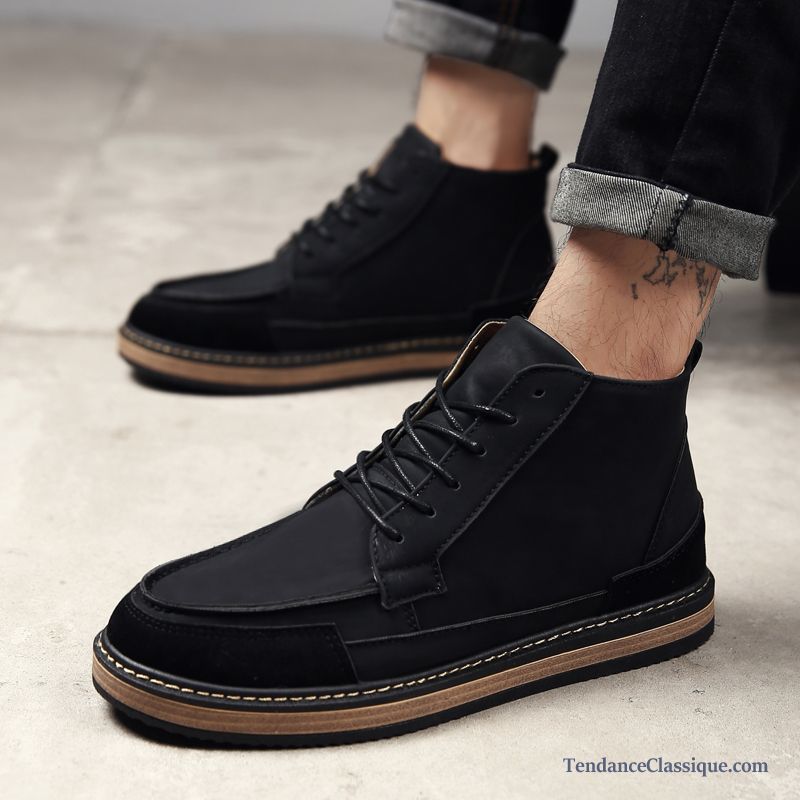 Bottes Montante Noir Homme, Les Chaussures Pour Homme