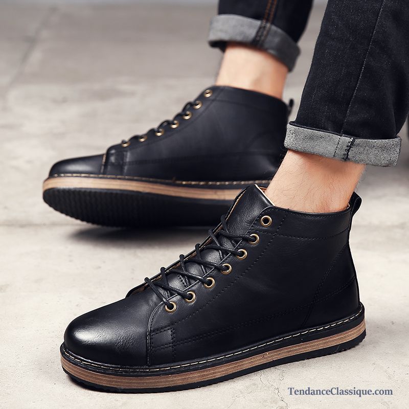 Bottes Montante Noir Homme, Les Chaussures Pour Homme