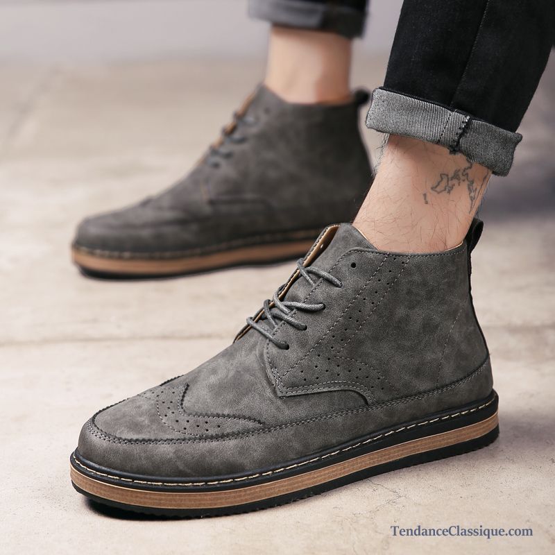 Bottes Montante Noir Homme, Les Chaussures Pour Homme