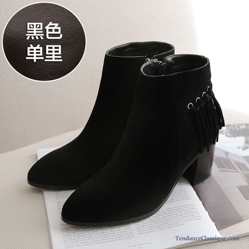 Bottes Pas Cher Femme Cuir, Bottines En Cuir