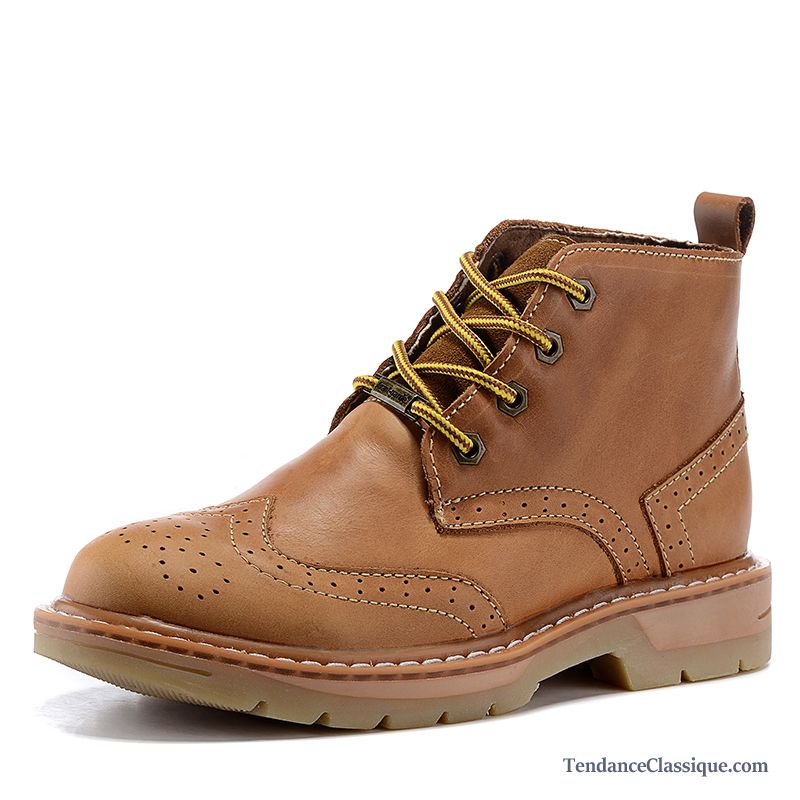 Bottes Pas Cher Homme Bronzage, Chaussures Homme Bottines