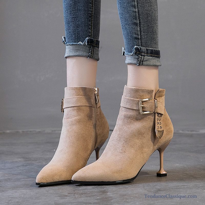 Bottes Rouges Femme, Bottes Femme Talon Pas Cher