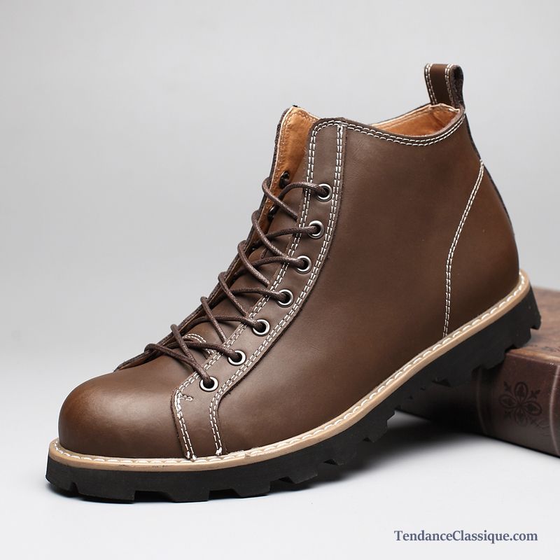 Bottes À Lacets Homme, Botte Chaude Homme