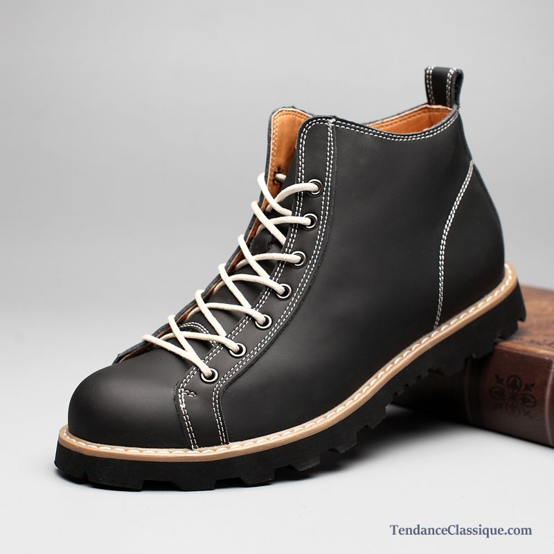 Bottes À Lacets Homme, Botte Chaude Homme