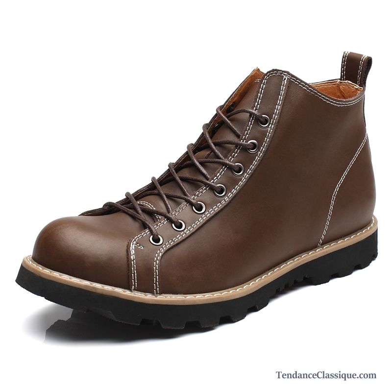 Bottes À Lacets Homme, Botte Chaude Homme