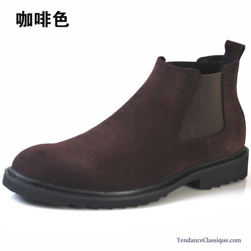 Bottine En Cuir Marron, Bottines En Daim Homme