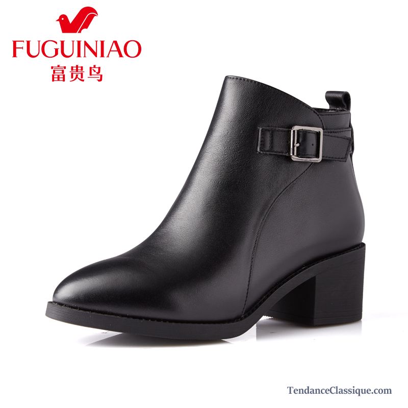 Bottine Femme En Cuir, Bottes En Daim Femme