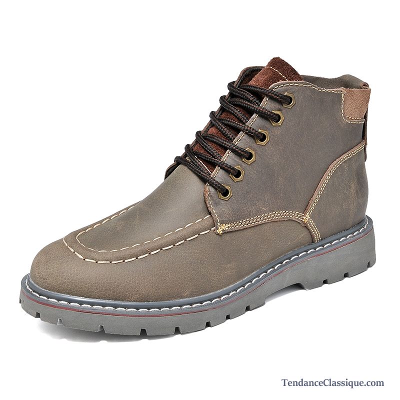 Bottine Homme Vintage, Bottes De Cuir Homme Soldes