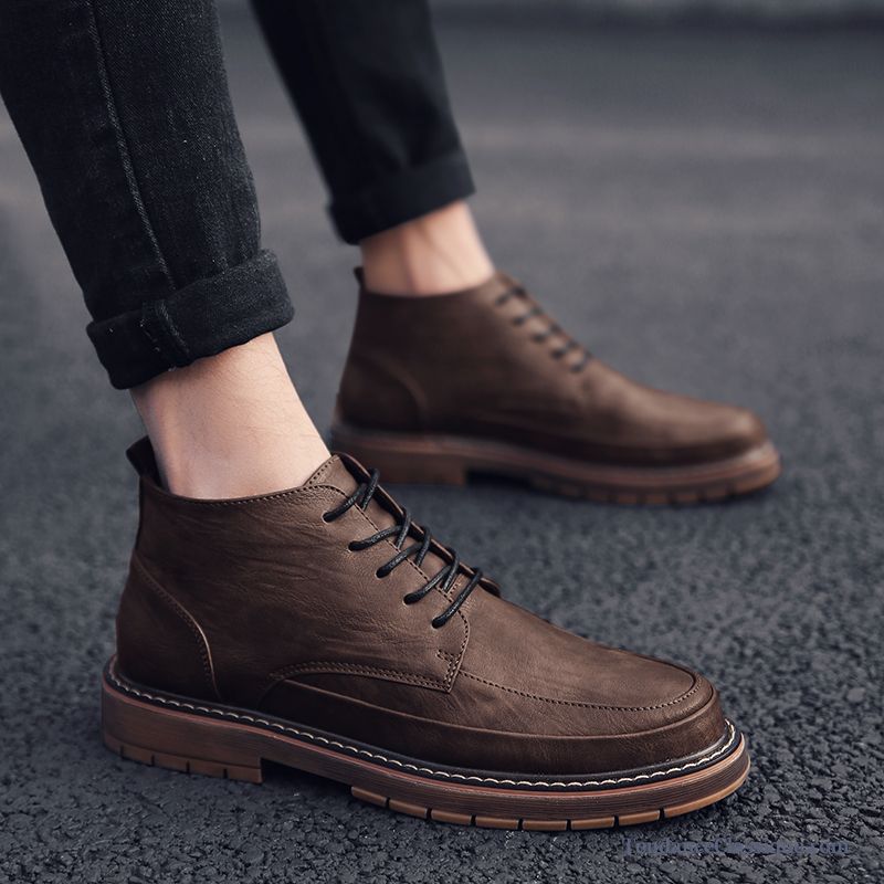 Bottines Grises Homme, Chaussure En Cuir Homme Pas Cher