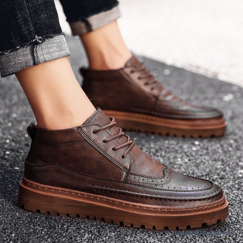 Bottines Grises Homme, Chaussure En Cuir Homme Pas Cher