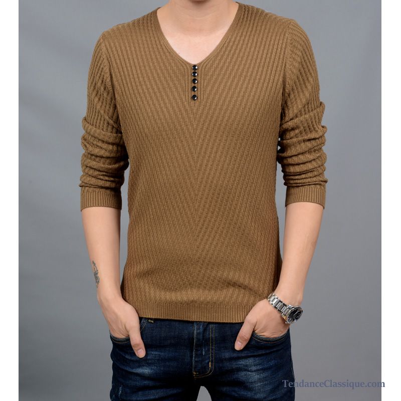 Cardigan Homme Rouge, Pull Homme Avec Col En Vente