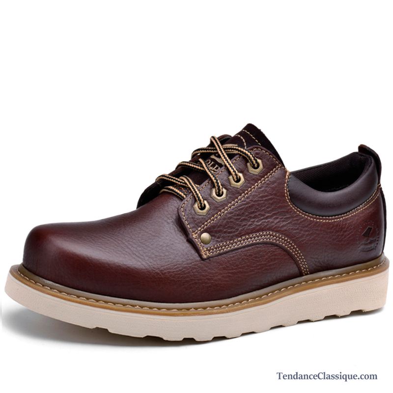 Chaussure Botte Homme, Bottine Cuir Marron Homme