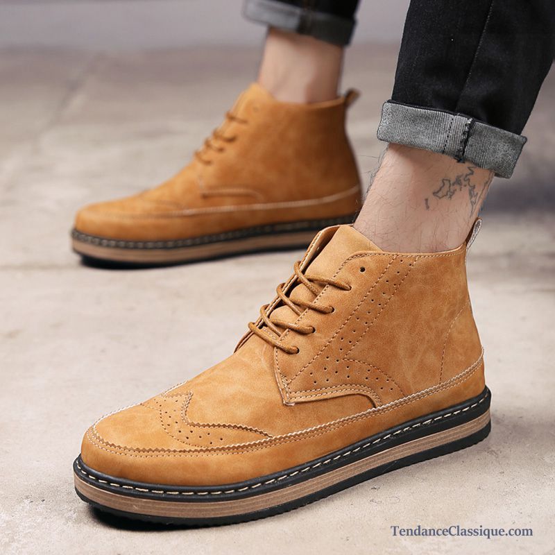 Chaussure D Été Homme, Boots En Cuir Homme