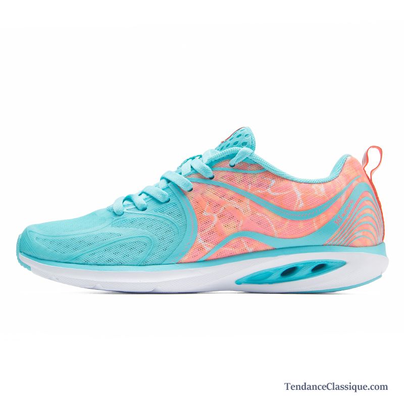 Chaussure En Cuir De Running Cyan, Chaussures De Running Pour Femme France