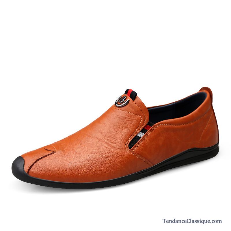 Chaussure Fashion Homme Bisque, Mocassin Homme A Talon Haut