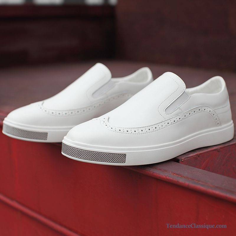 Chaussure Hiver Homme, Mocassin Homme Blanc Pas Cher